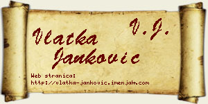 Vlatka Janković vizit kartica